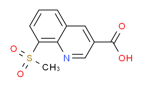 CAS No. 1956331-41-1, 8-(Methylsulfonyl)quinoline-3-carboxylic acid