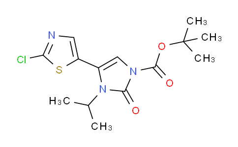 CAS No. 1956340-55-8, tert-Butyl 4-(2-chlorothiazol-5-yl)-3-isopropyl-2-oxo-2,3-dihydro-1H-imidazole-1-carboxylate