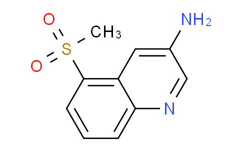 CAS No. 1956341-17-5, 5-(Methylsulfonyl)quinolin-3-amine