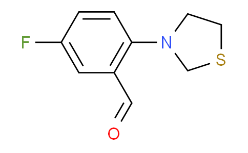 CAS No. 1779119-80-0, 5-Fluoro-2-(thiazolidin-3-yl)benzaldehyde