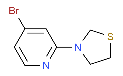 CAS No. 1779133-42-4, 3-(4-Bromopyridin-2-yl)thiazolidine