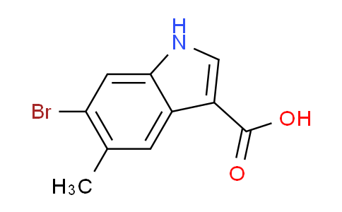 CAS No. 1360883-72-2, 6-Bromo-5-methylindole-3-carboxylic Acid