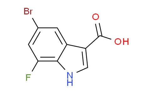 CAS No. 1360941-36-1, 5-Bromo-7-fluoroindole-3-carboxylic Acid