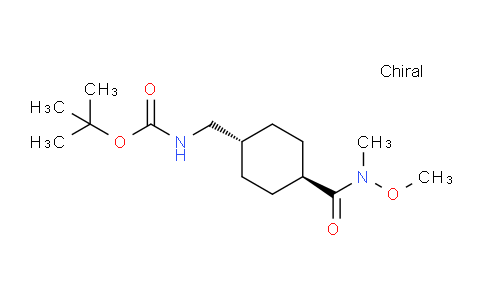 CAS No. 248953-91-5, trans-4-[(Boc-amino)methyl]-N-methoxy-N-methylcyclohexanecarboxamide
