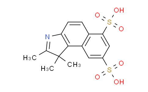 CAS No. 176978-81-7, 1,1,2-Trimethyl-1H-benzo[e]indole-6,8-disulfonic acid