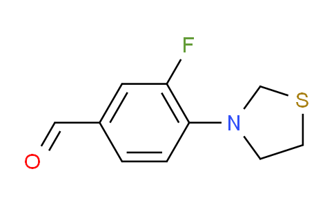 CAS No. 1774893-70-7, 3-Fluoro-4-(thiazolidin-3-yl)benzaldehyde