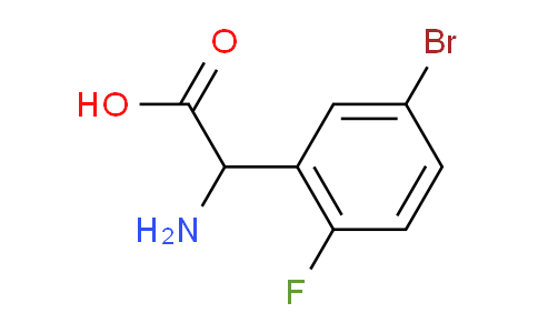 CAS No. 318269-93-1, 2-Amino-2-(5-bromo-2-fluorophenyl)acetic Acid