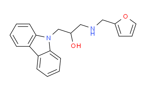 CAS No. 347368-28-9, 1-(9H-Carbazol-9-yl)-3-((furan-2-ylmethyl)amino)propan-2-ol