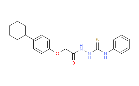 CAS No. 347910-62-7, 2-(2-(4-Cyclohexylphenoxy)acetyl)-N-phenylhydrazinecarbothioamide