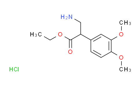 CAS No. 16226-24-7, ETHYL 3-AMINO-2-(3,4-DIMETHOXYPHENYL)PROPANOATE HCL