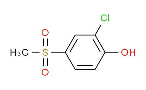 CAS No. 20945-65-7, 2-Chloro-4-(methylsulfonyl)phenol