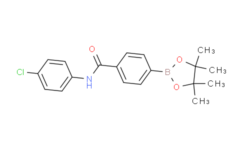 CAS No. 2096339-42-1, N-(4-Chloro-phenyl)-4-(4,4,5,5-tetramethyl-[1,3,2]dioxaborolan-2-yl)benzamide
