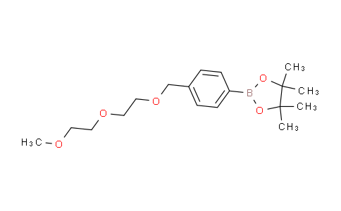 CAS No. 2096995-85-4, 2-(4-((2-(2-Methoxyethoxy)ethoxy)methyl)phenyl)-4,4,5,5-tetramethyl-1,3,2-dioxaborolane