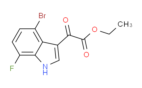 CAS No. 2097800-20-7, Ethyl 2-(4-Bromo-7-fluoro-3-indolyl)-2-oxoacetate