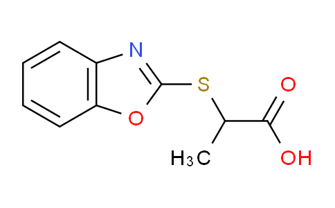 CAS No. 252353-18-7, 2-(Benzo[d]oxazol-2-ylthio)propanoic acid