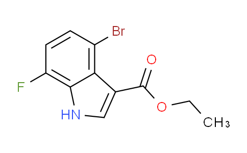 CAS No. 2089325-24-4, Ethyl 4-Bromo-7-fluoroindole-3-carboxylate