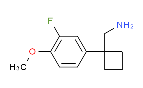 CAS No. 2089914-54-3, 1-(3-Fluoro-4-methoxyphenyl)cyclobutanemethanamine