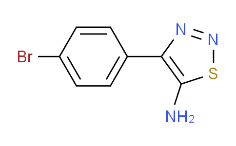 CAS No. 1782220-95-4, 4-(4-Bromophenyl)-1,2,3-thiadiazol-5-amine