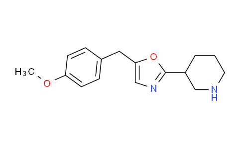 CAS No. 1785763-54-3, 5-(4-Methoxybenzyl)-2-(piperidin-3-yl)oxazole