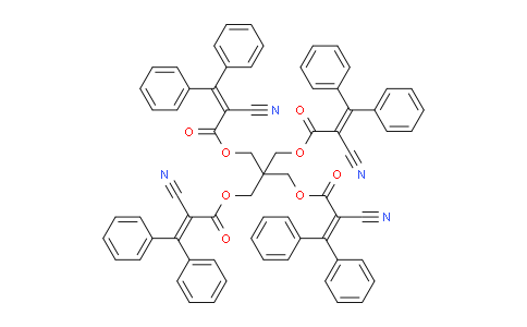 CAS No. 178671-58-4, 2,2-Bis(((2-cyano-3,3-diphenylacryloyl)oxy)methyl)propane-1,3-diyl bis(2-cyano-3,3-diphenylacrylate)