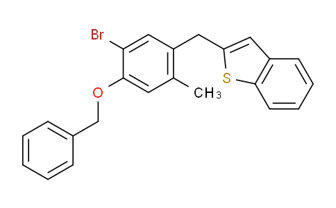 CAS No. 1625667-57-3, 2-(4-(Benzyloxy)-5-bromo-2-methylbenzyl)benzo[b]thiophene