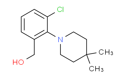 CAS No. 1989574-83-5, 3-Chloro-2-(4,4-dimethyl-1-piperidinyl)benzyl Alcohol