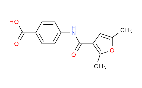 CAS No. 309266-73-7, 4-(2,5-Dimethylfuran-3-carboxamido)benzoic acid
