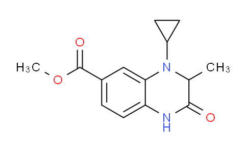 CAS No. 2201816-81-9, Methyl 4-Cyclopropyl-3-methyl-2-oxo-1,2,3,4-tetrahydroquinoxaline-6-carboxylate