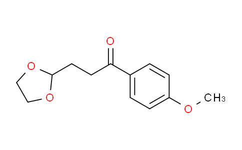 CAS No. 147030-66-8, 3-(1,3-Dioxolan-2-yl)-1-(4-methoxyphenyl)propan-1-one