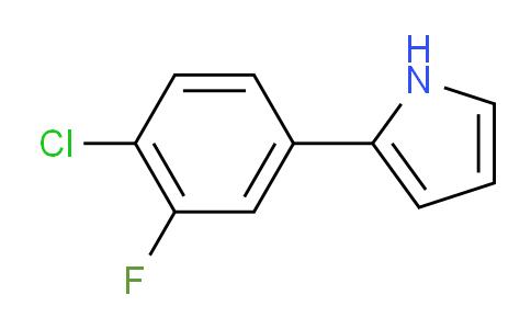 CAS No. 1936405-09-2, 2-(4-Chloro-3-fluorophenyl)pyrrole