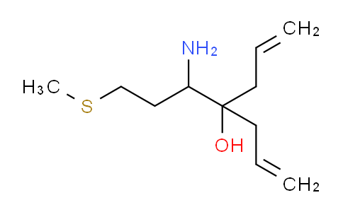 CAS No. 315249-26-4, 4-(1-Amino-3-(methylthio)propyl)hepta-1,6-dien-4-ol