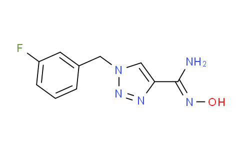 CAS No. 1255791-10-6, 1-(3-Fluorobenzyl)-N'-hydroxy-1H-1,2,3-triazole-4-carboximidamide