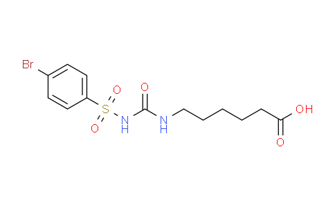CAS No. 2044702-76-1, 6-(3-((4-Bromophenyl)sulfonyl)ureido)hexanoic acid