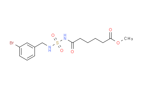 CAS No. 2044706-64-9, Methyl 6-((N-(3-bromobenzyl)sulfamoyl)amino)-6-oxohexanoate