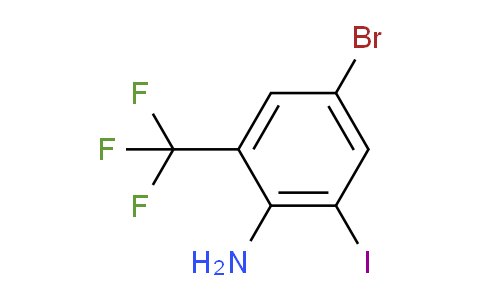 CAS No. 1807119-74-9, 4-Bromo-2-iodo-6-(trifluoromethyl)aniline