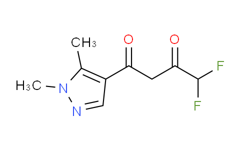 CAS No. 1005585-64-7, 1-(1,5-Dimethyl-1H-pyrazol-4-yl)-4,4-difluorobutane-1,3-dione