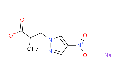 CAS No. 1006951-86-5, Sodium 2-methyl-3-(4-nitro-1H-pyrazol-1-yl)propanoate