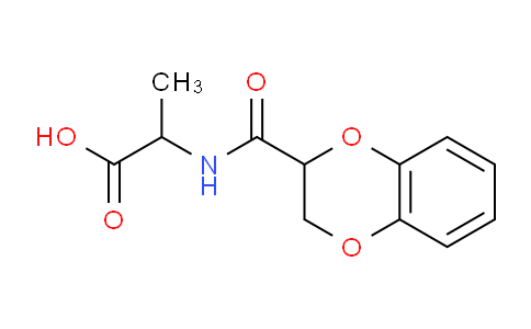 CAS No. 1008005-65-9, 2-(2,3-Dihydrobenzo[b][1,4]dioxine-2-carboxamido)propanoic acid