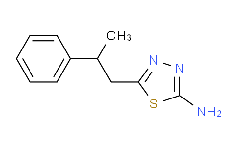 CAS No. 100988-20-3, 5-(2-Phenylpropyl)-1,3,4-thiadiazol-2-amine