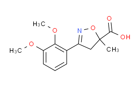 CAS No. 1326815-63-7, 3-(2,3-Dimethoxyphenyl)-5-methyl-4,5-dihydroisoxazole-5-carboxylic acid