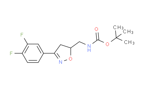 CAS No. 1488407-59-5, tert-Butyl ((3-(3,4-difluorophenyl)-4,5-dihydroisoxazol-5-yl)methyl)carbamate
