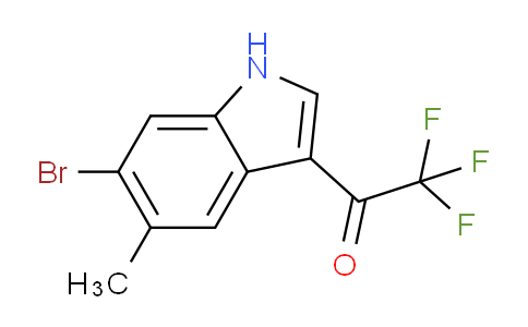 CAS No. 1404531-87-8, 1-(6-Bromo-5-methyl-3-indolyl)-2,2,2-trifluoroethanone