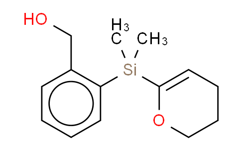 CAS No. 1244855-71-7, [2-[(2-(5,6-Dihydro-4H-pyranyl)-dimethyl-silanyl]-phenyl]-methanol