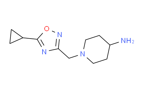 CAS No. 1247617-23-7, 1-((5-Cyclopropyl-1,2,4-oxadiazol-3-yl)methyl)piperidin-4-amine