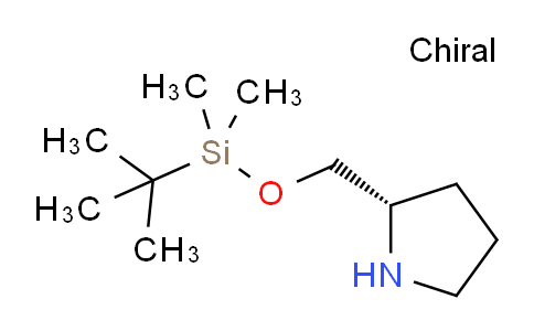 CAS No. 134756-75-5, (S)-2-(((tert-Butyldimethylsilyl)oxy)methyl)pyrrolidine