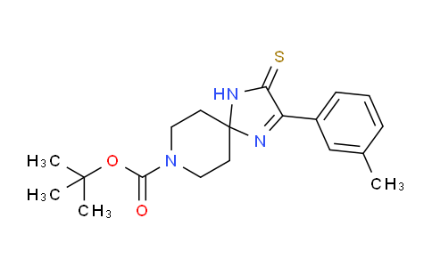 CAS No. 1351398-76-9, tert-Butyl 3-thioxo-2-(m-tolyl)-1,4,8-triazaspiro[4.5]dec-1-ene-8-carboxylate