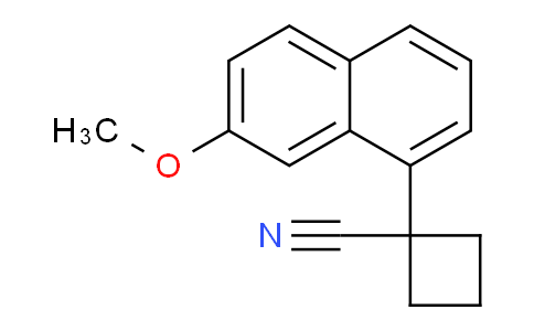 CAS No. 1204103-37-6, 1-(7-Methoxy-1-naphthyl)cyclobutanecarbonitrile
