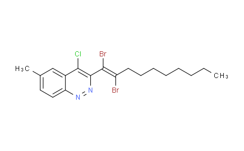 CAS No. 1204213-42-2, (E)-4-Chloro-3-(1,2-dibromodec-1-en-1-yl)-6-methylcinnoline