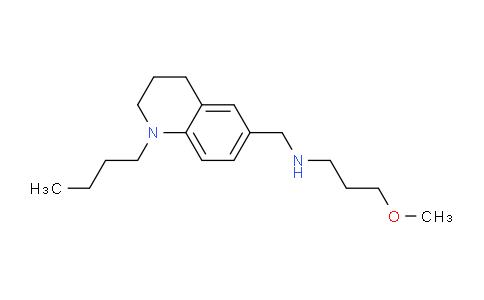 CAS No. 1119451-46-5, N-((1-Butyl-1,2,3,4-tetrahydroquinolin-6-yl)methyl)-3-methoxypropan-1-amine