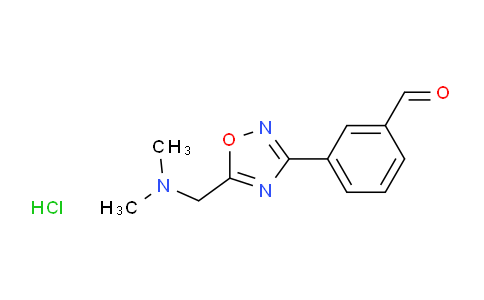 CAS No. 1119452-07-1, 3-(5-((Dimethylamino)methyl)-1,2,4-oxadiazol-3-yl)benzaldehyde hydrochloride